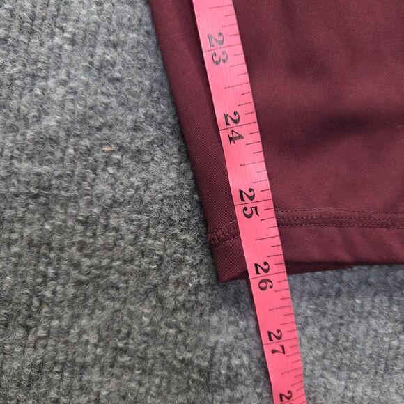 OUGES Leggings Womens XL Burgundy High Waisted Yoga Pants Pockets Athletic Gym - Picture 7 of 7